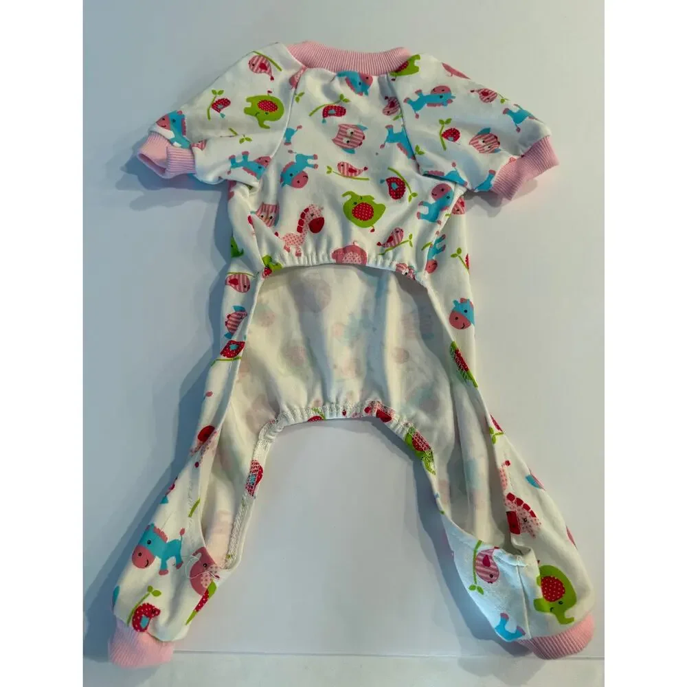 Animal Print Dog Pajamas - Fits 8-10 lb Miniature Dog